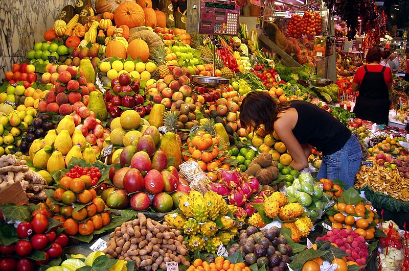 рынок фруктов